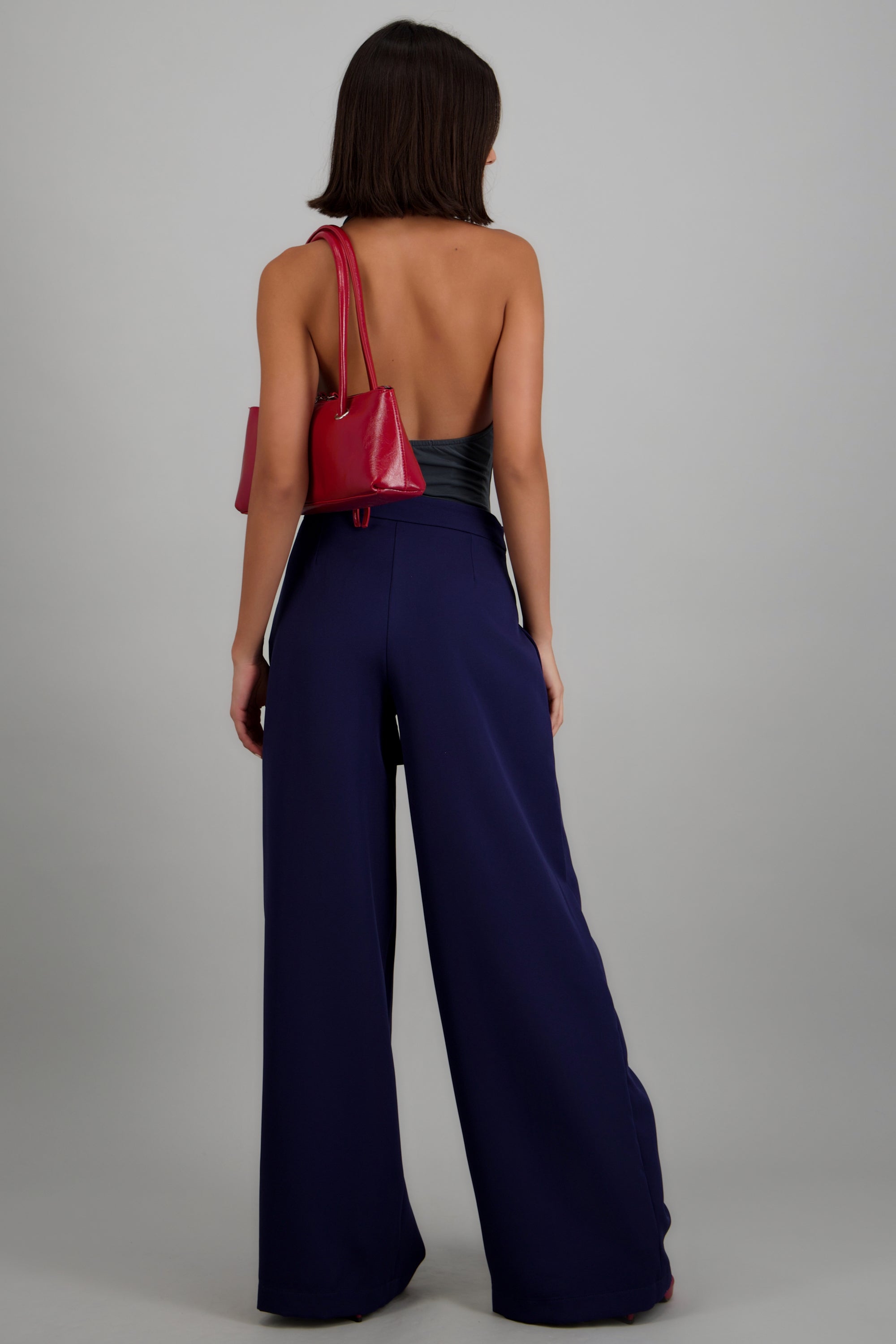 Pantalon recto detalle hebilla MARINO