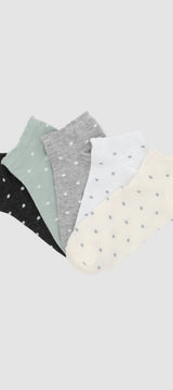 5 pack calcetin lunares