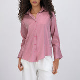 Blusa satin rayas
