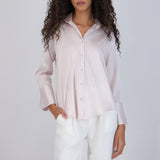 Blusa satin rayas