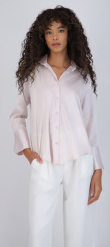 Blusa satin rayas