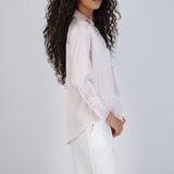 Blusa satin rayas