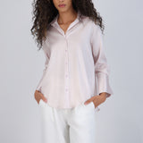 Blusa satin rayas