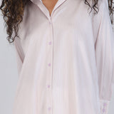 Blusa satin rayas