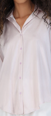 Blusa satin rayas