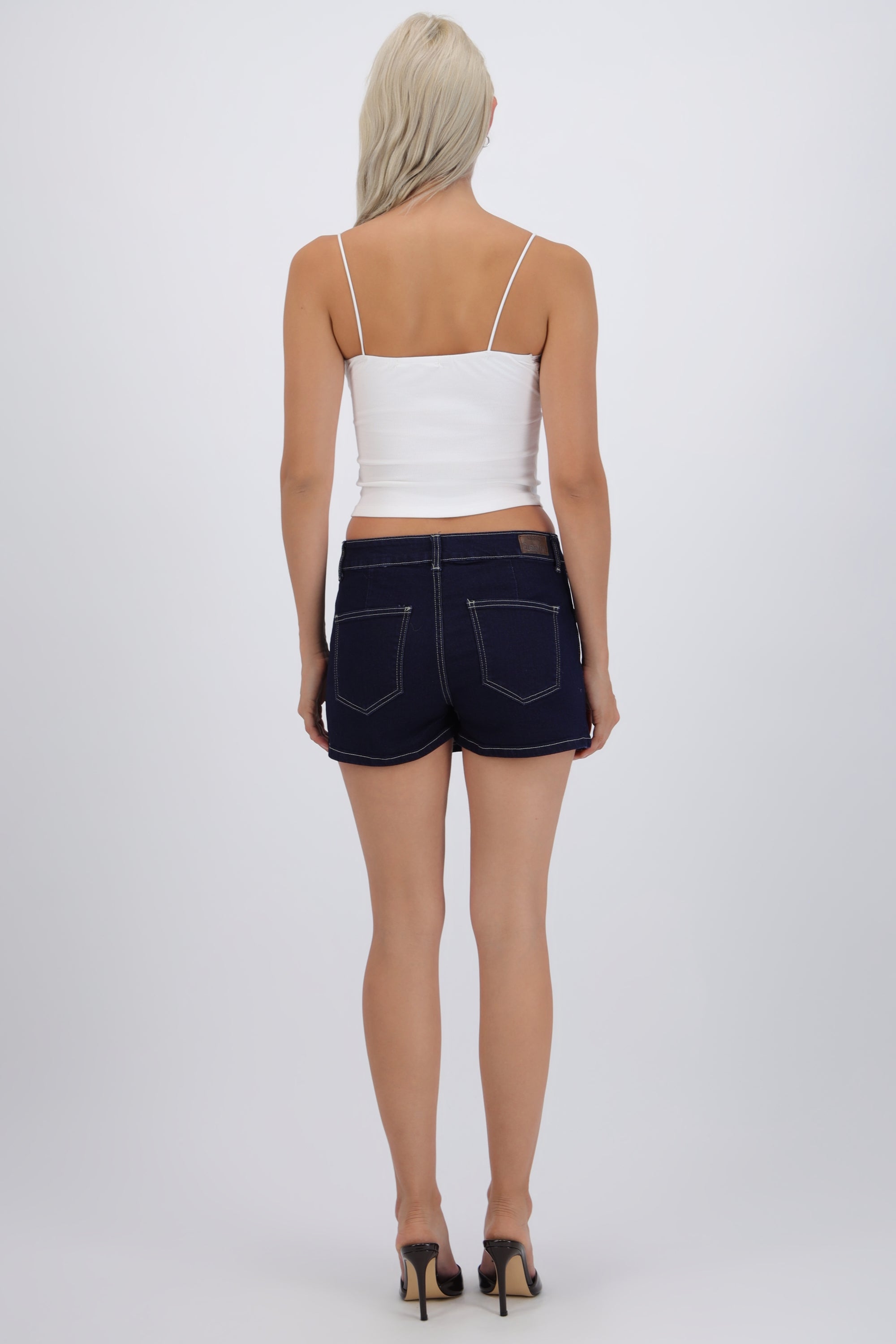 Skort cruzado denim