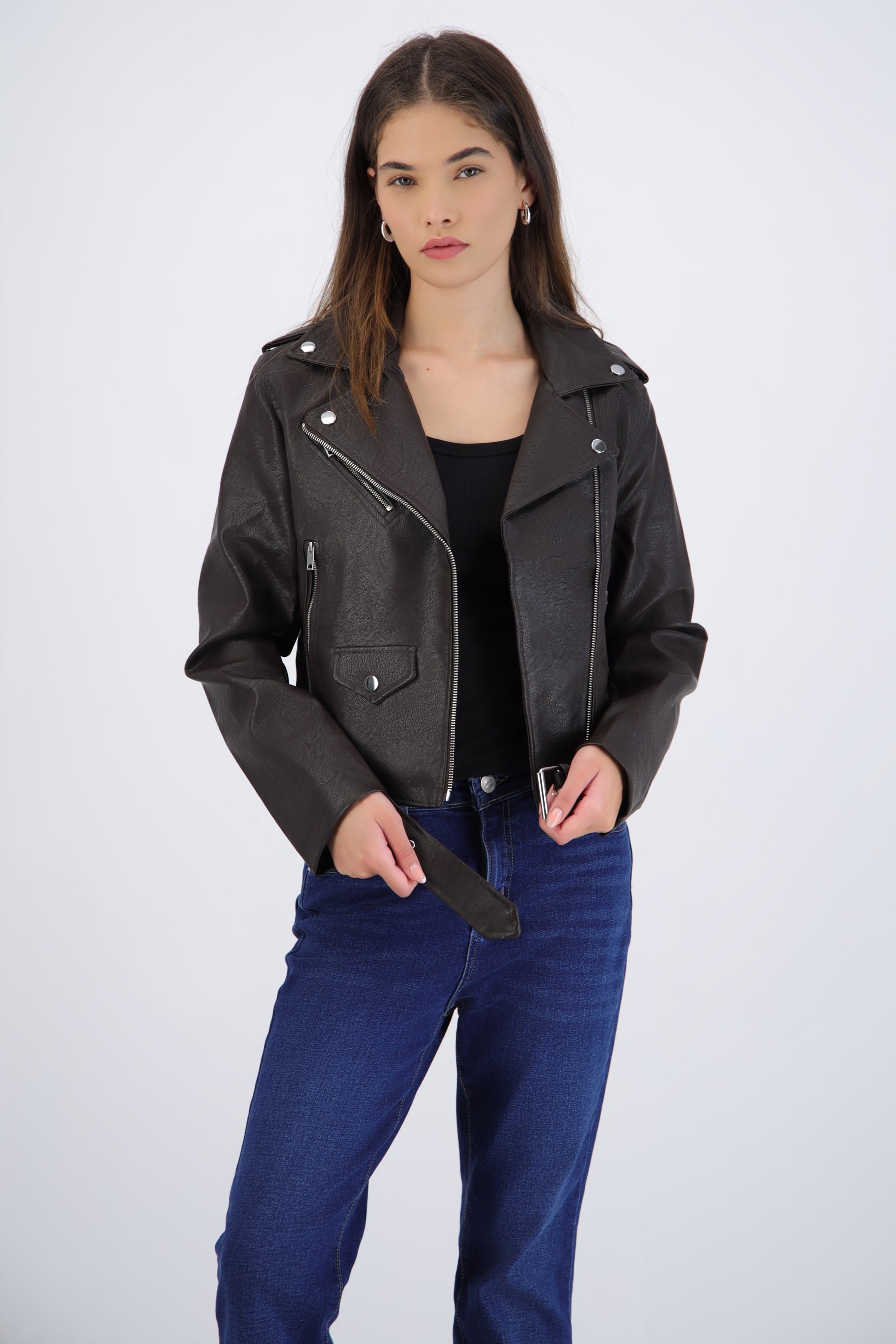 Chamarra biker básica