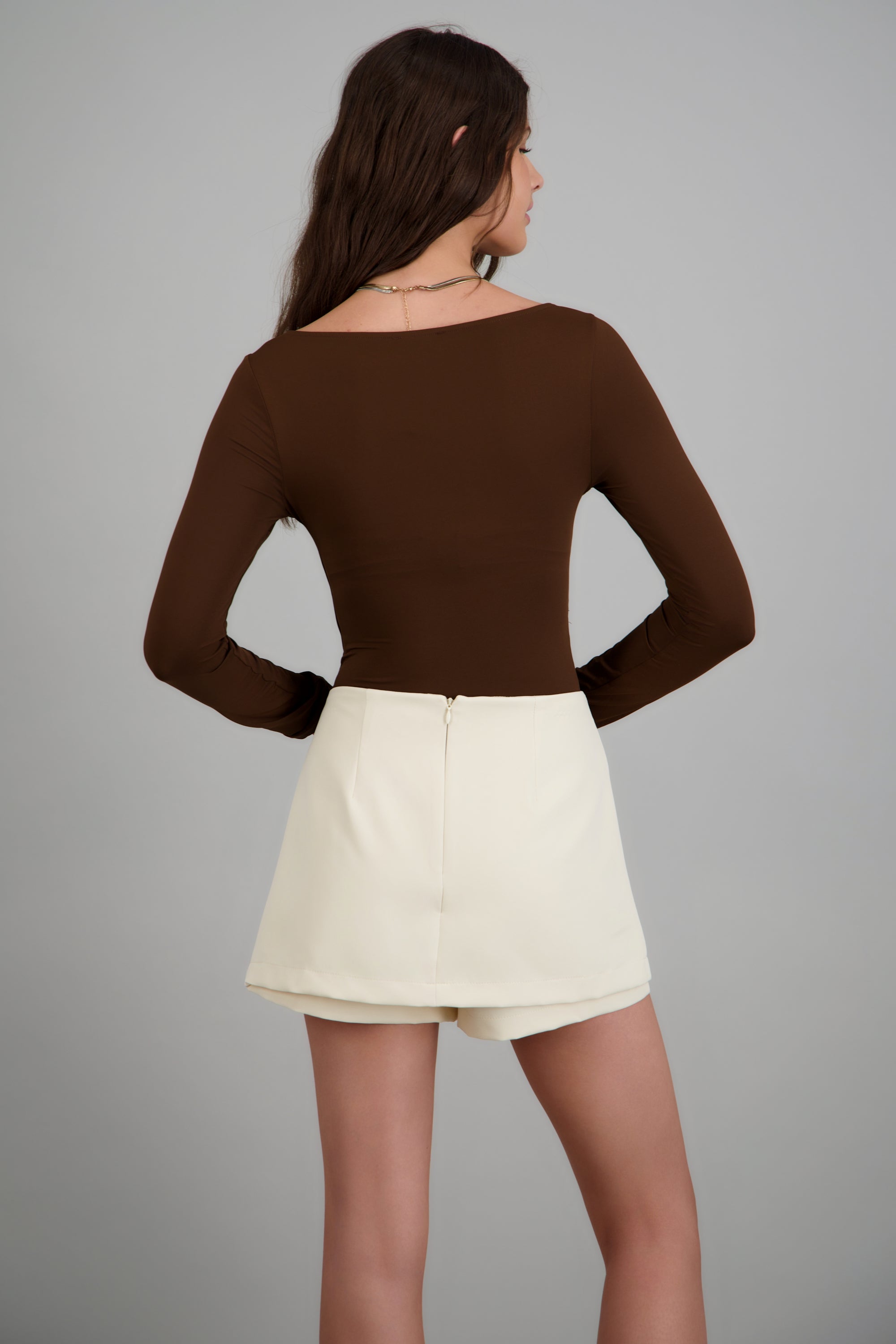 Body basico liso CHOCOLATE
