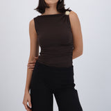Body drapeado detalle broche