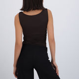 Body drapeado detalle broche