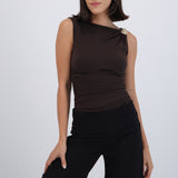 Body drapeado detalle broche