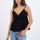 Top peplum tirantes escote v