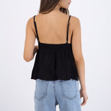 Top peplum tirantes escote v