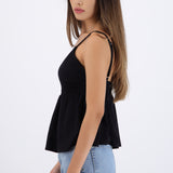 Top peplum tirantes escote v