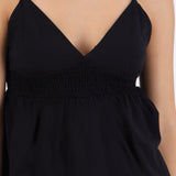 Top peplum tirantes escote v