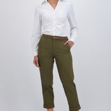Pantalón chino cinturón trenzado