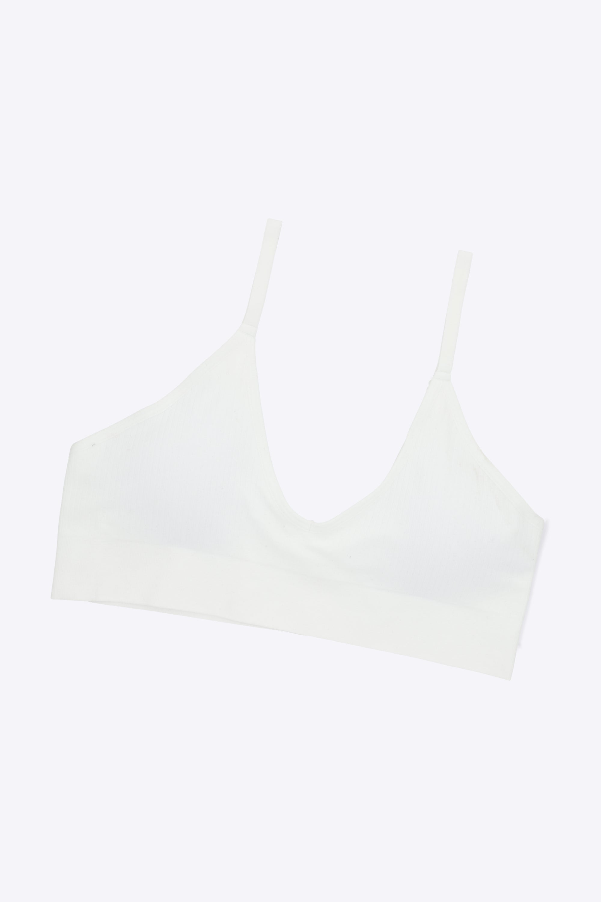 Bralette rib escote V