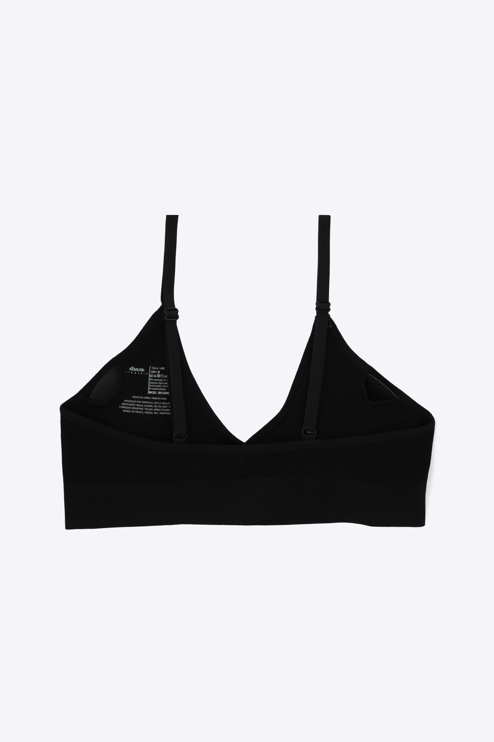 Bralette rib escote V