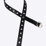 Cinturón eyelets hebilla círculo