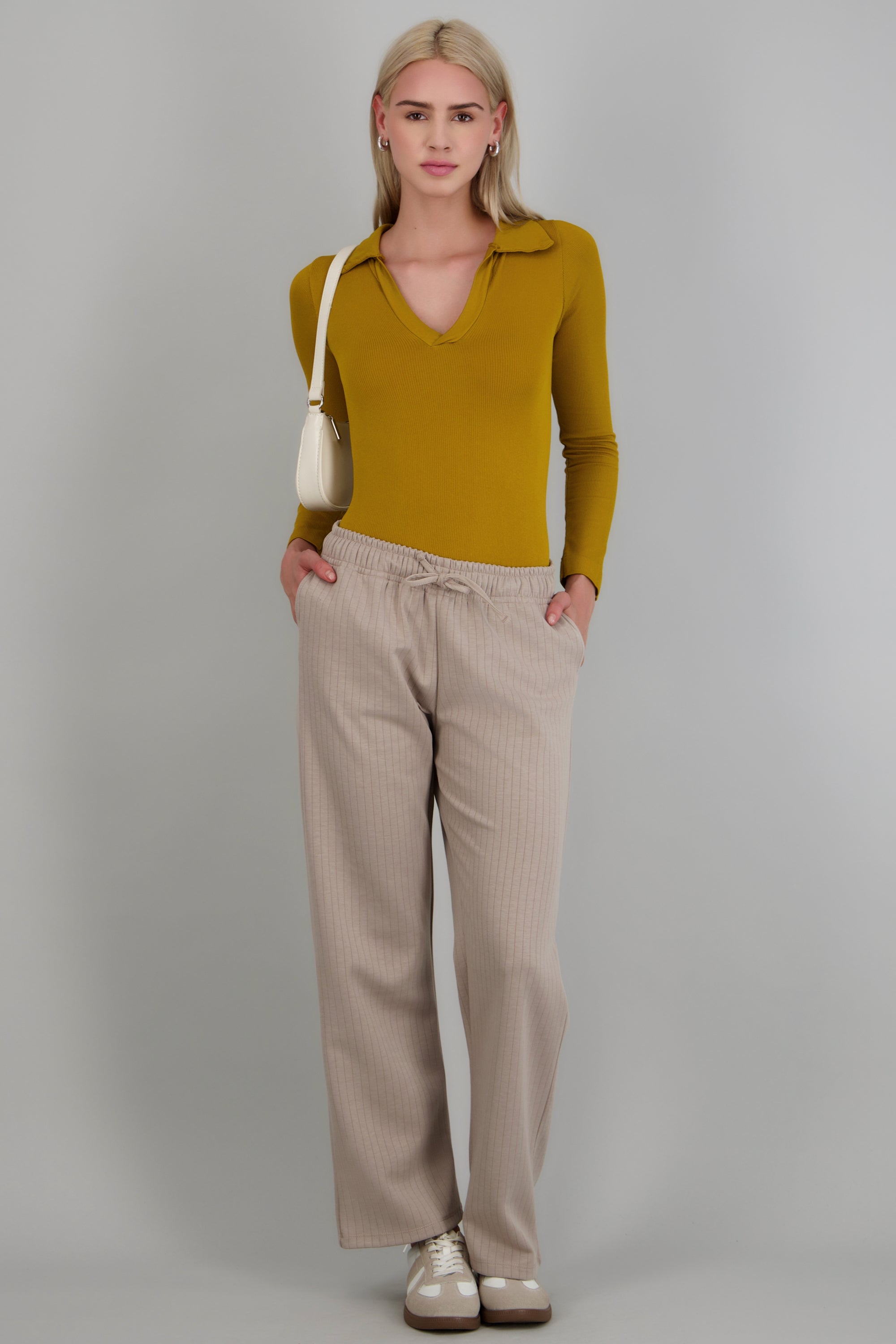 Pants detalle pretina resorte KHAKI