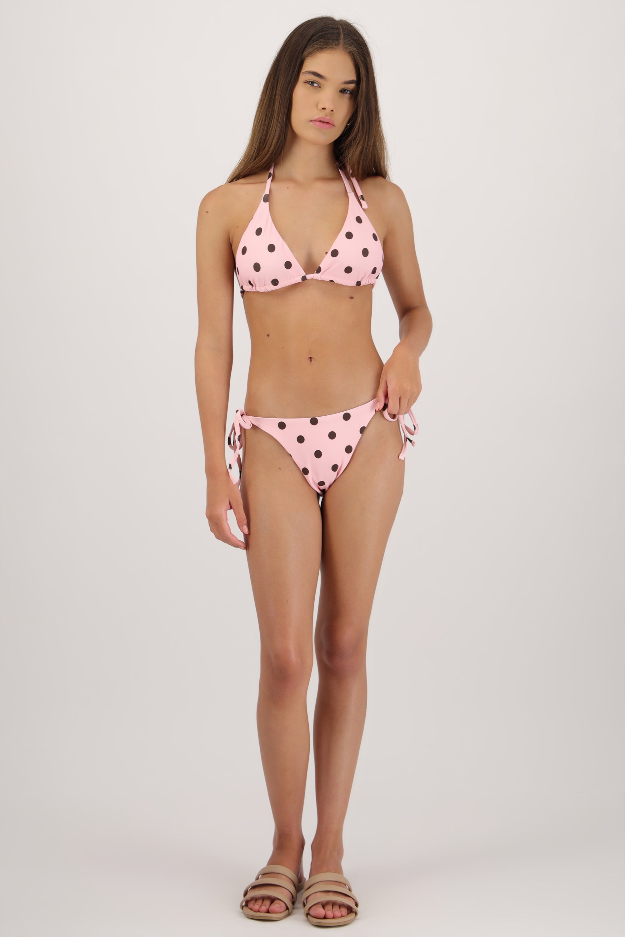 Bikini polka triangulo ROSA