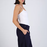 Body tirantes escote redondo detalle broches