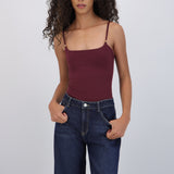 Body tirantes escote redondo detalle broches