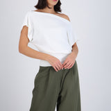 Top manga corta off shoulder