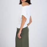 Top manga corta off shoulder