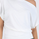 Top manga corta off shoulder