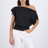 Top manga corta off shoulder