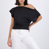 Top manga corta off shoulder