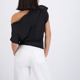 Top manga corta off shoulder