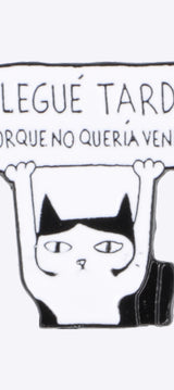 Pin gato llegué tarde