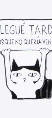 Pin gato llegué tarde