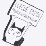 Pin gato llegué tarde