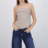 Top strapless rayas