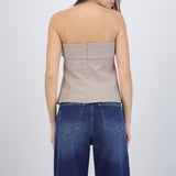 Top strapless rayas