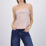 Top strapless rayas