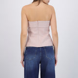 Top strapless rayas