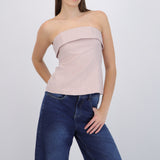 Top strapless rayas