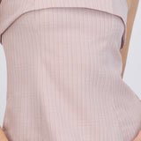 Top strapless rayas