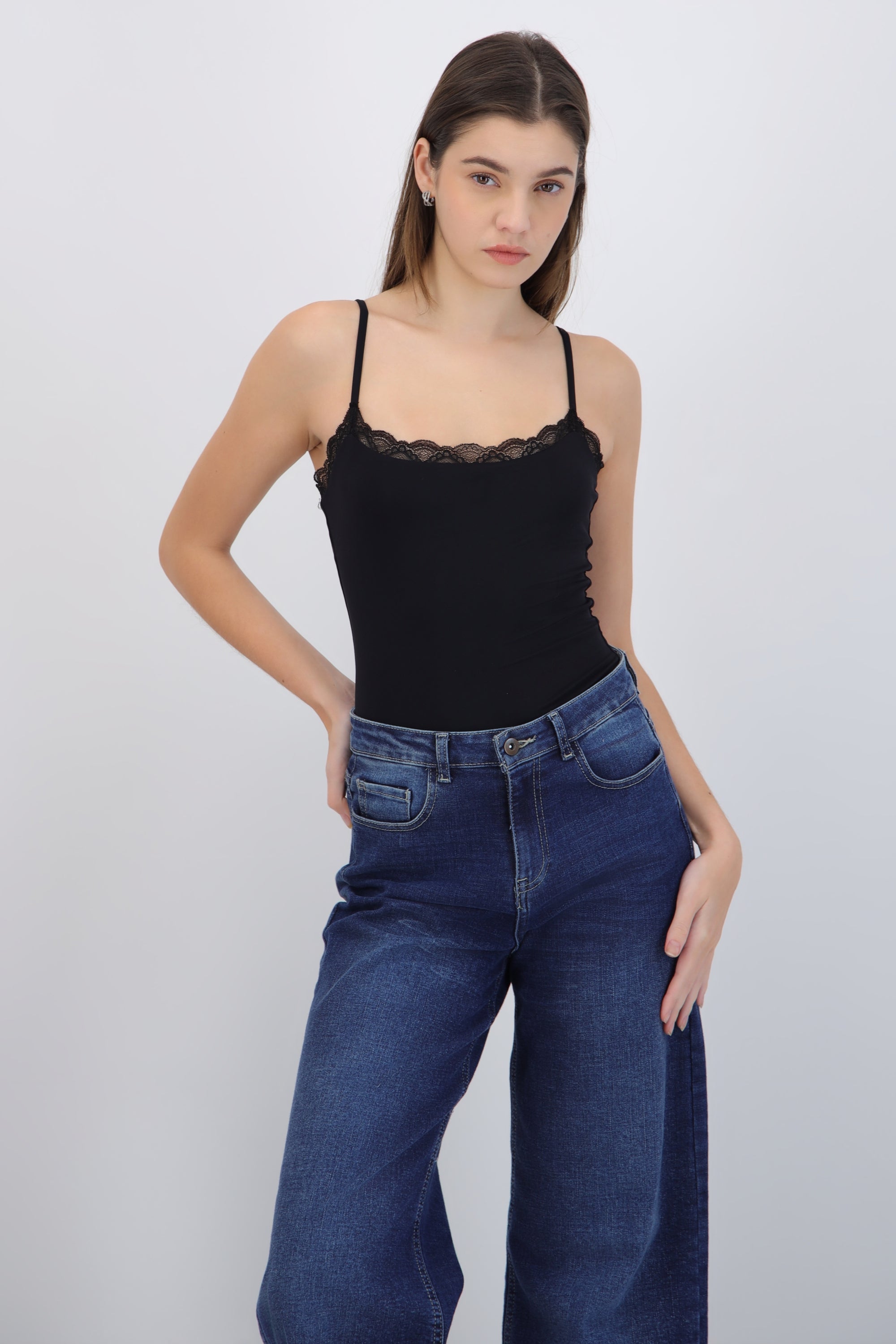 Bodysuit liso encaje