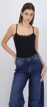 Bodysuit liso encaje