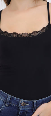 Bodysuit liso encaje