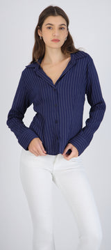Camisa rayas detalle pinzas