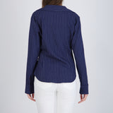 Camisa rayas detalle pinzas