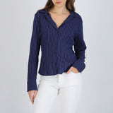 Camisa rayas detalle pinzas