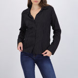 Camisa rayas detalle pinzas