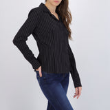 Camisa rayas detalle pinzas